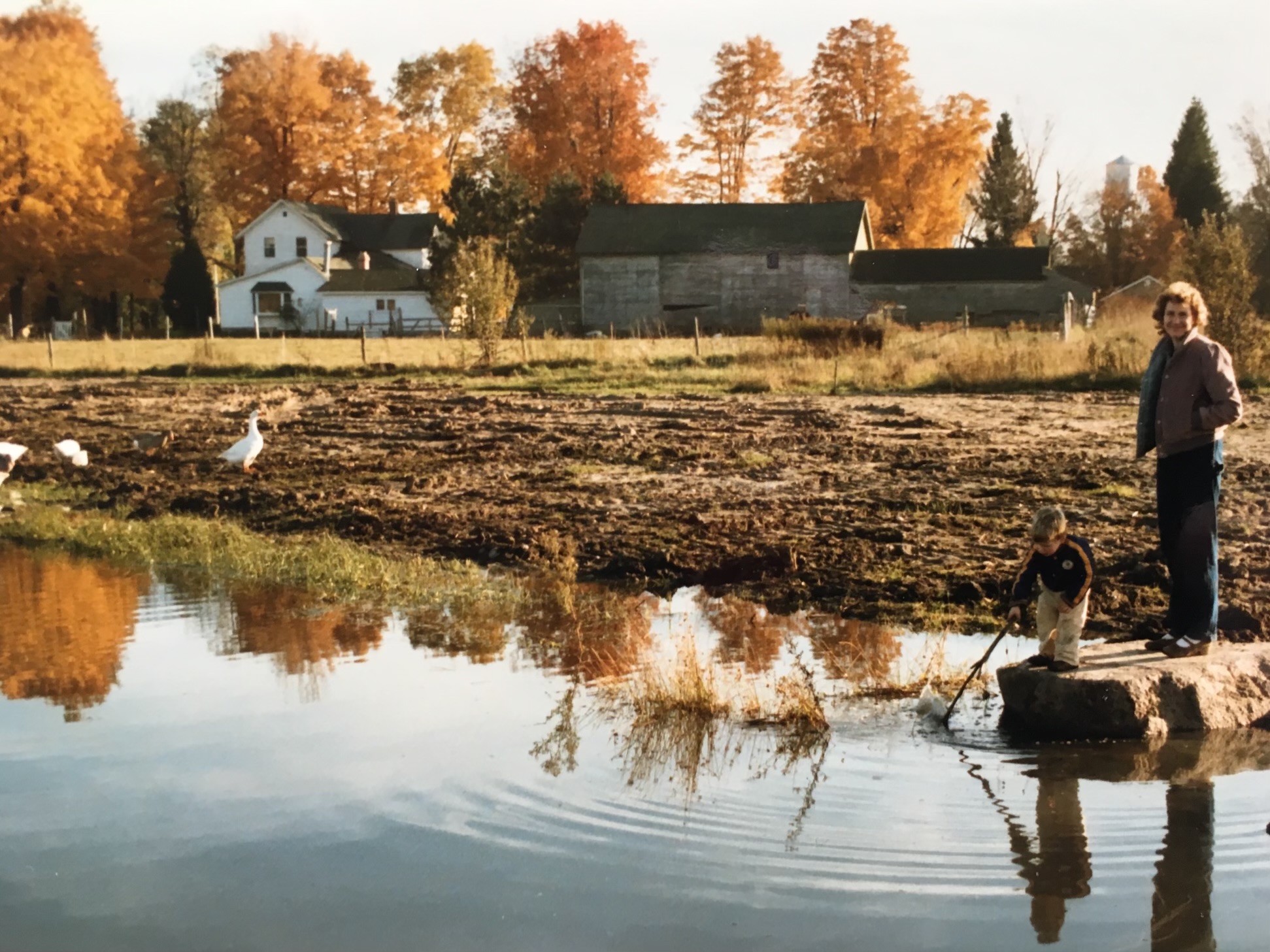 Andrew Miller on a family hobby farm in central Wisconsin